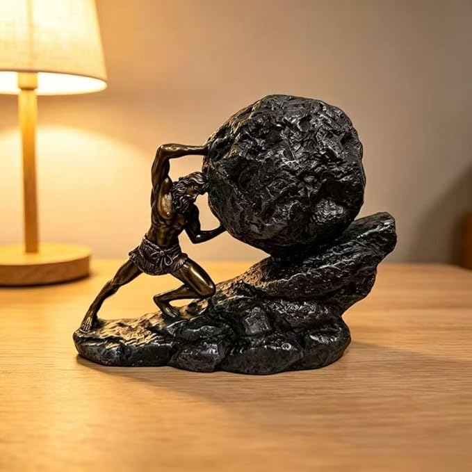 Figura de Resina Sísifo 20.5 cm Decoración de Escritorio miniatura 8