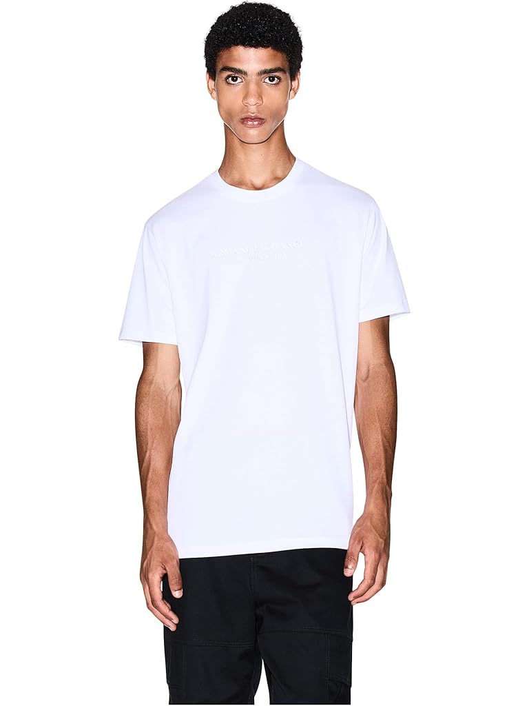 White Armani Exchange Milano/New York Logo T-shirt