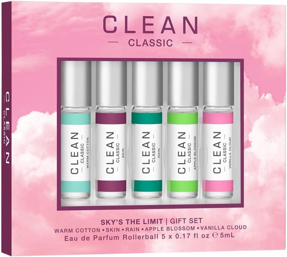 Set de regalo CLEAN CLASSIC Fragrance Discovery, tamaño mini de viaje, perfume en capas para uso diario, de larga duración, vegano, sin ftalatos ni parabenos