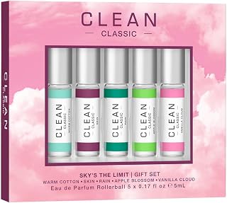 CLEAN CLASSIC Fragrance Discovery Gift Set - Travel Mini Perfumes, Layerable Everyday Scents, Long-Lasting Vegan & Clean Beauty