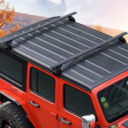 Miniatura 8 de Snailfly Barra de techo negra para Jeep Wrangler JK JL Gladiator JT 2007-2025 barras transversales de 2 y 4 puertas