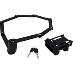 Candado Bell Bicicleta Fischer Candado Plegable, Unisex Adulto, Negro, 110 cm