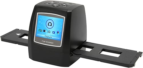 Escáner negativo de película portátil, escáner de película de 10MP y diapositivas con pantalla LCD de 2.4 pulgadas, convierte negativos de película