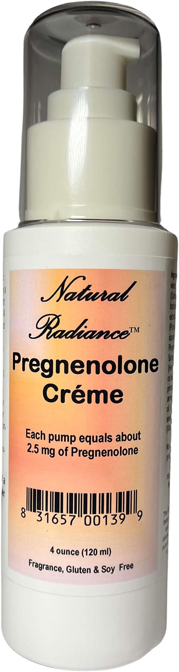 Pregnenolone Crème 4 oz. Bottle (120 ml)