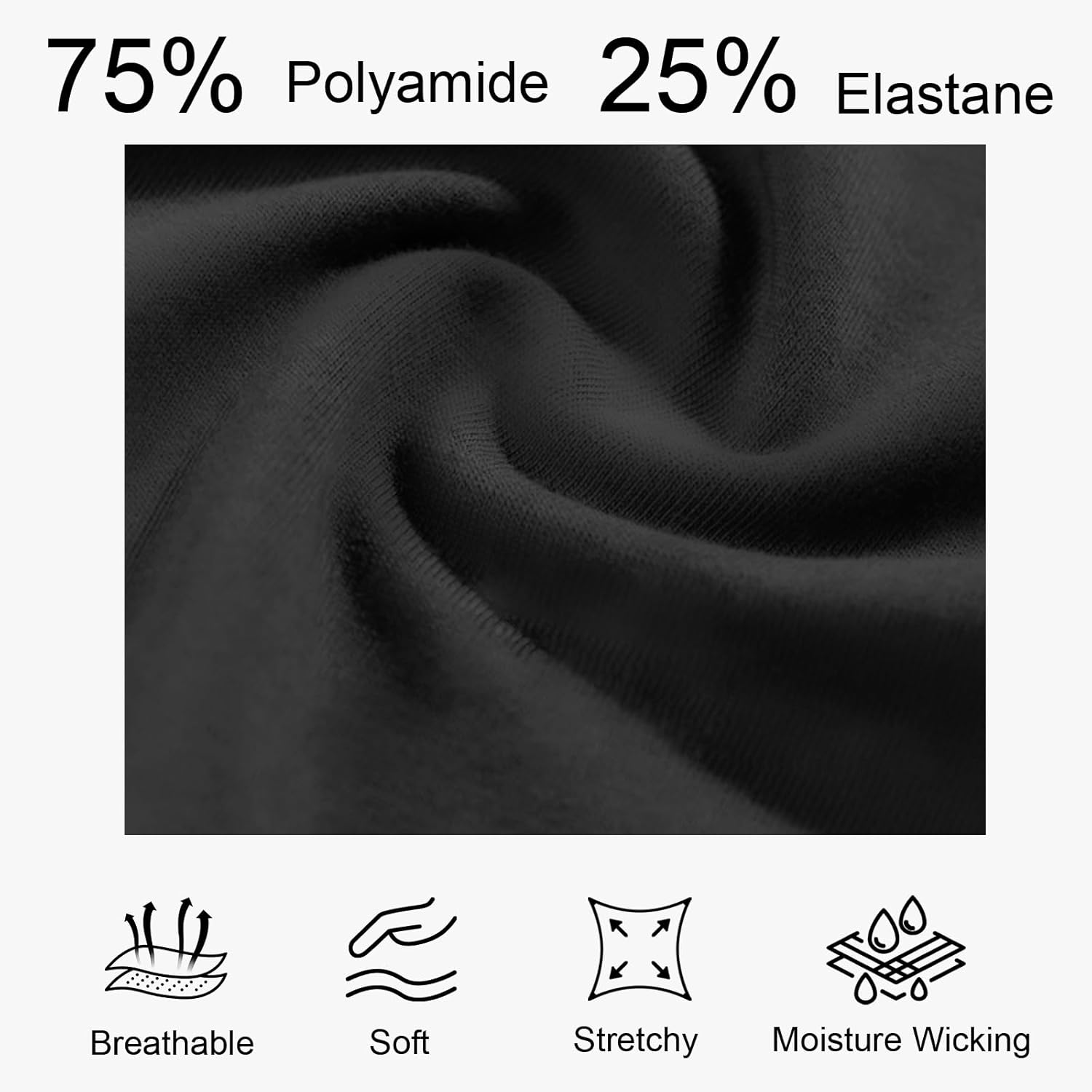 High Waisted Leggings for Women Tummy Control Soft Butt Lifting Capri Yoga Pants with Pockets Workout Leggings - Image 5