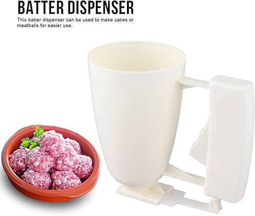 Miniatura 3 de Dispensador de masa para panqueques, dispensador de masa de mano, máquina de albóndigas, dispensador de crema para pasteles, herramienta de cocina