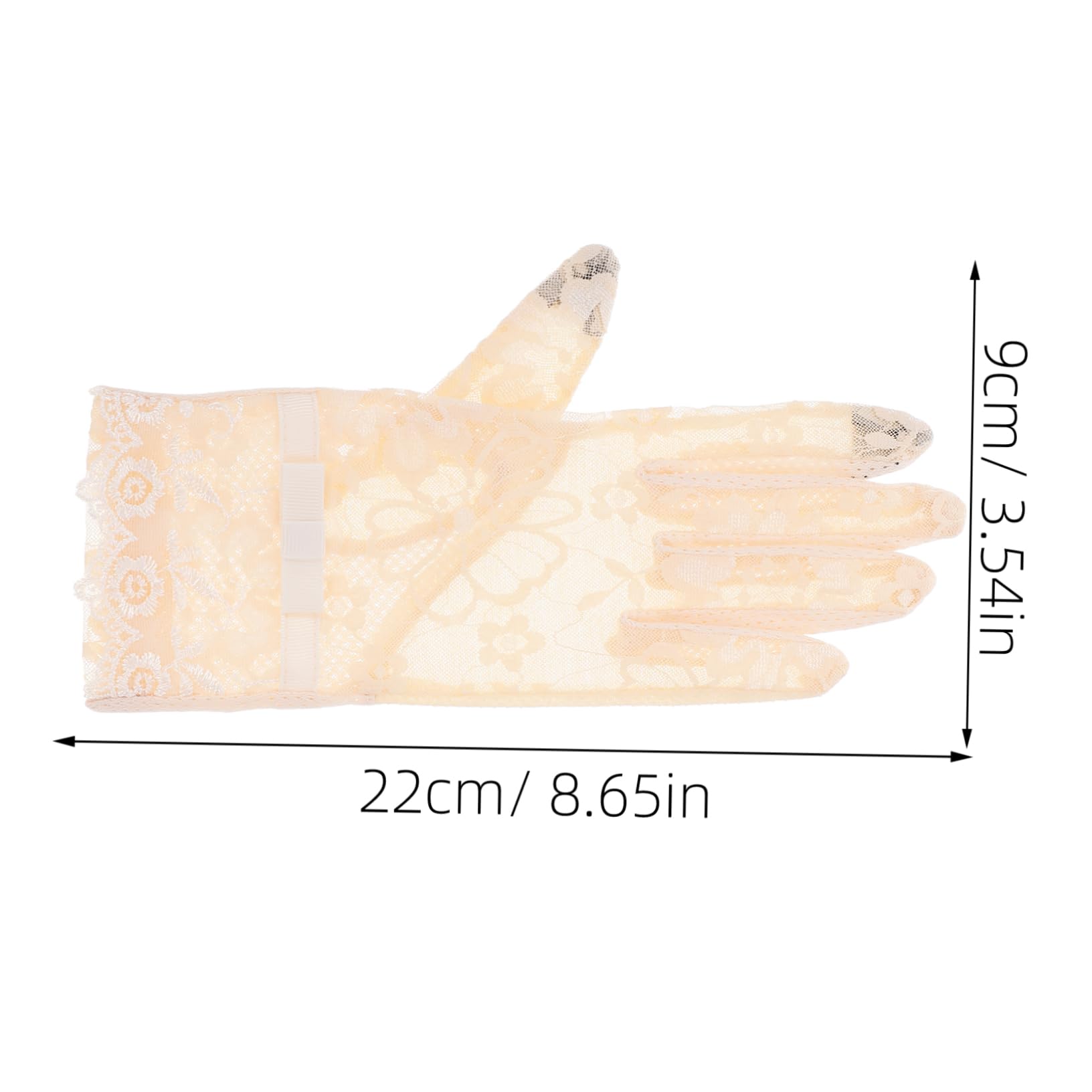 BESPORTBLE Fashionable Women's Short Lace Gloves Breathable Comfortable Special Events Parties