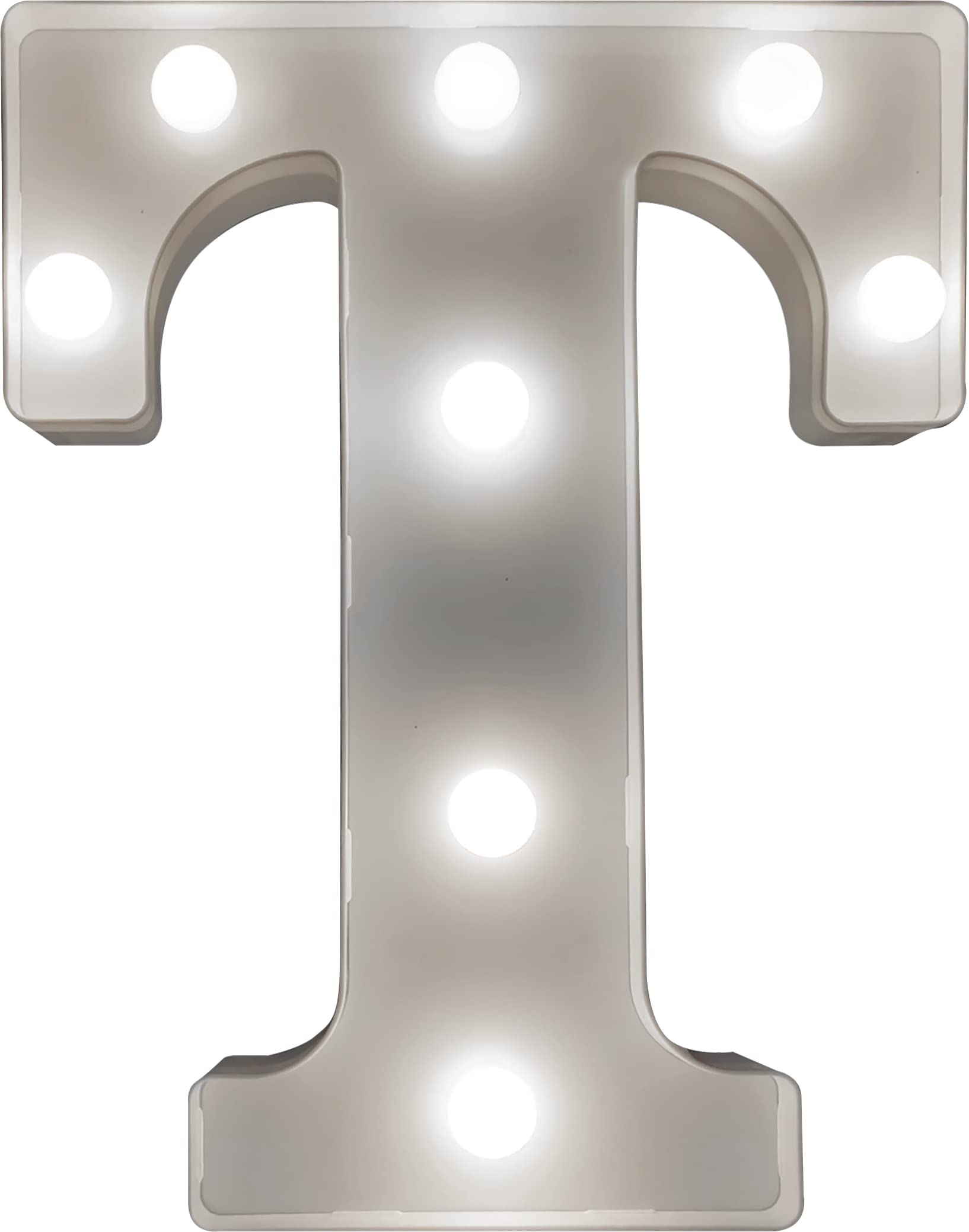 St Helens Home And Garden Battery Operated 3D Led Letter T Light from B&Q
