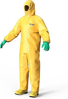 SPC 4400 CPM Einweg-Schutzanzug gegen Staub und Flüssigkeiten, hohe Beständigkeit gegen Farbe & Chemikalien, verschiedene Größen