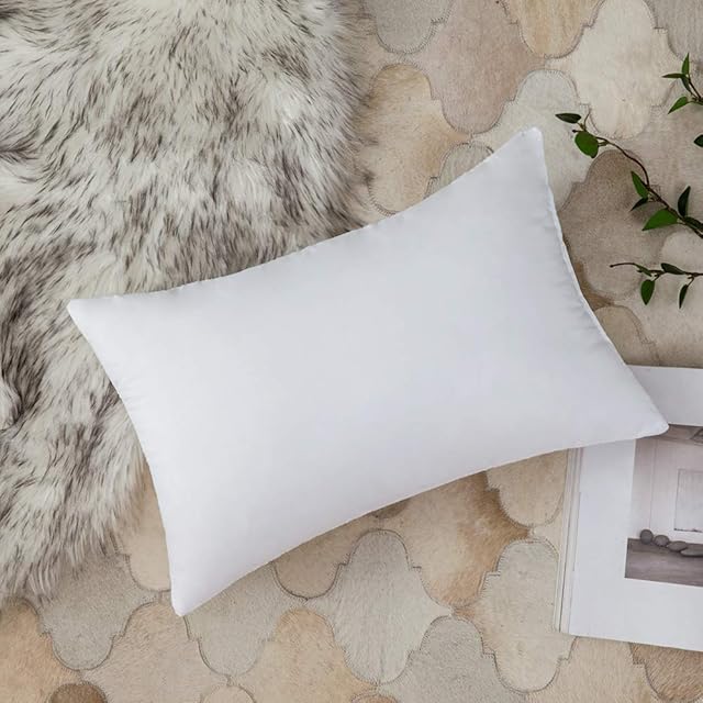 MIULEE Cushion Inserts 40cm x 60cm, Throw Pillow Insert for Sofa/Bed, Decorative Cushion Inner Pads, White Cushion Filler, Rectangle Pillow Stuffer, 16 x 24 Cushion Insert