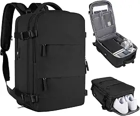 Mochila De Viagem Grande Impermeável, Com Porta Usb, Compartimento Para Sapatos, Bolsa Para Objetos úmidos, Mochila Para Notebook, Mochila Feminina
