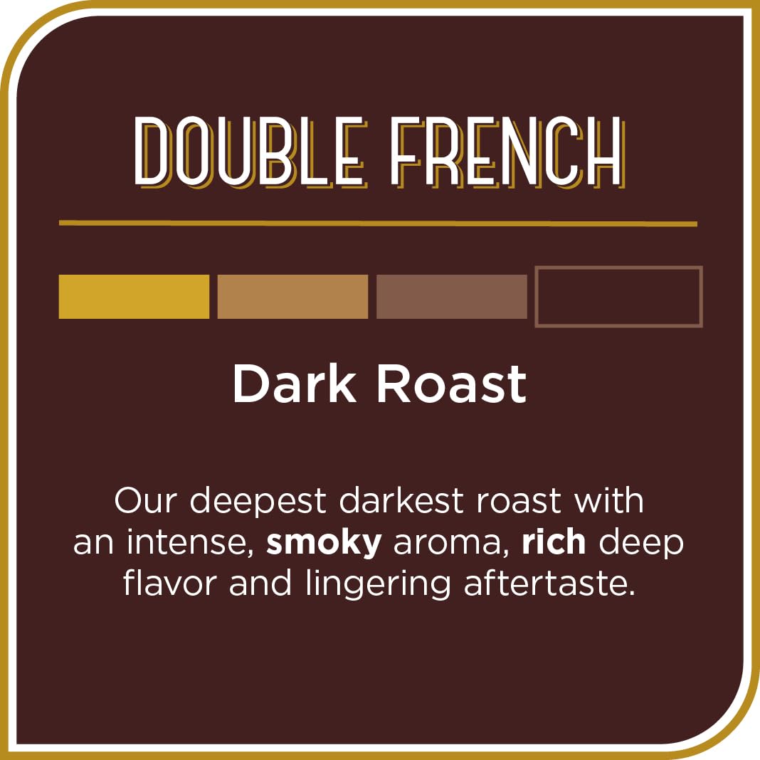 Don Francisco's Double French Ground Coffee, Dark Roast - 100% Arabica Coffee, 510.3 g Bag