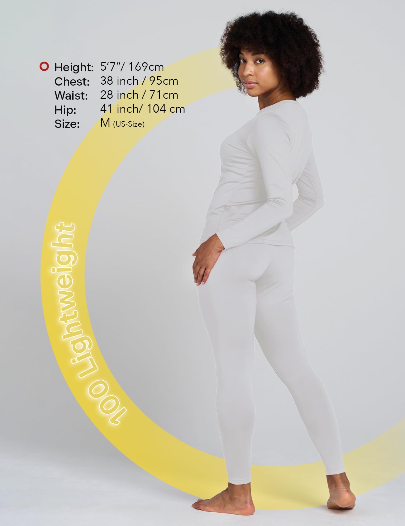 LAPASA Completo Termico Donna Fodera in Micropile Calore Base L17 - Abbigliamento Intimo Invernale Maglietta Pantaloni Calzamaglia Tuta Sci Trekking