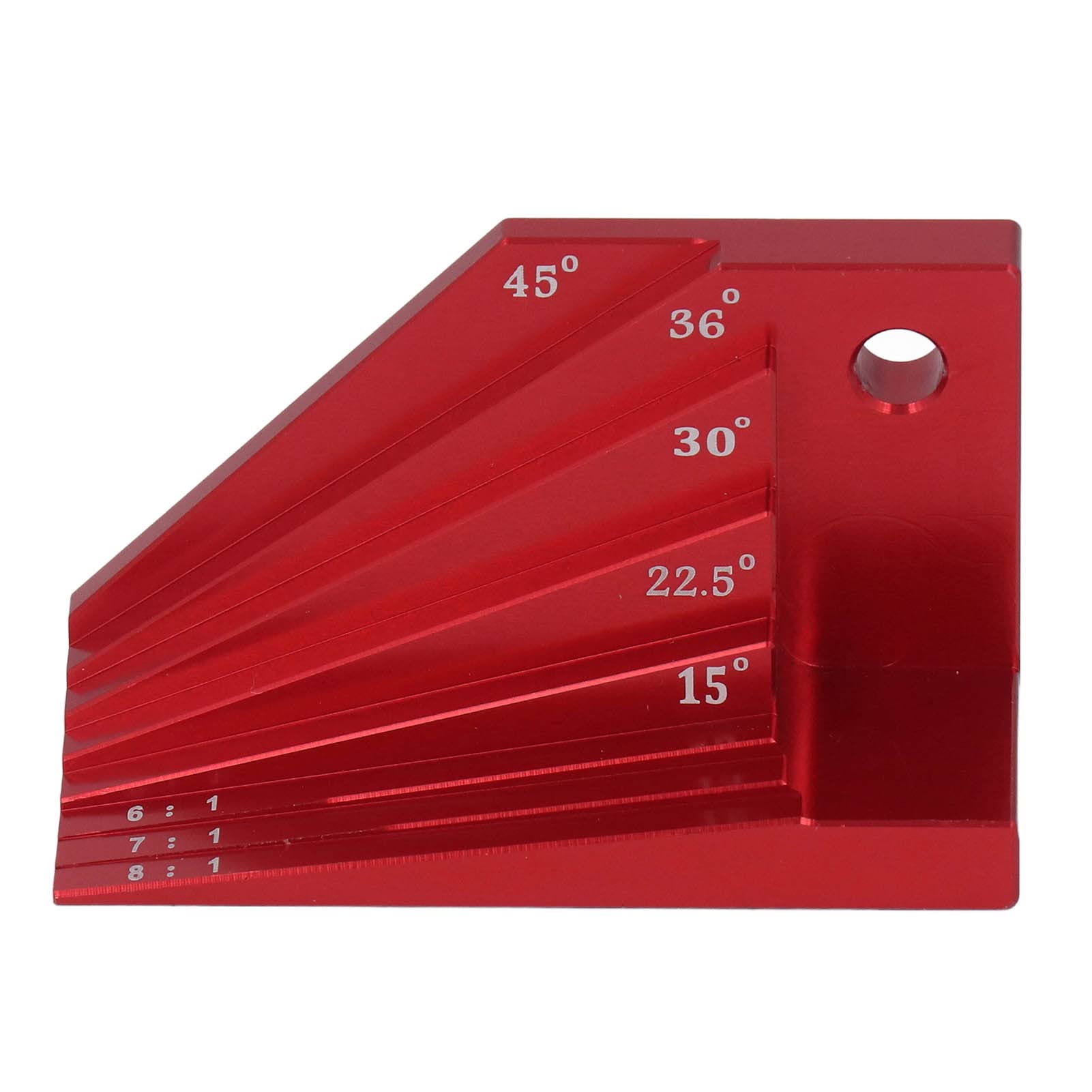 Aluminum Alloy Woodworking Gauge, Red Multi Angle, Compact and Portable, Smooth, Highly, Efficient Wood Tenon for Carpenter