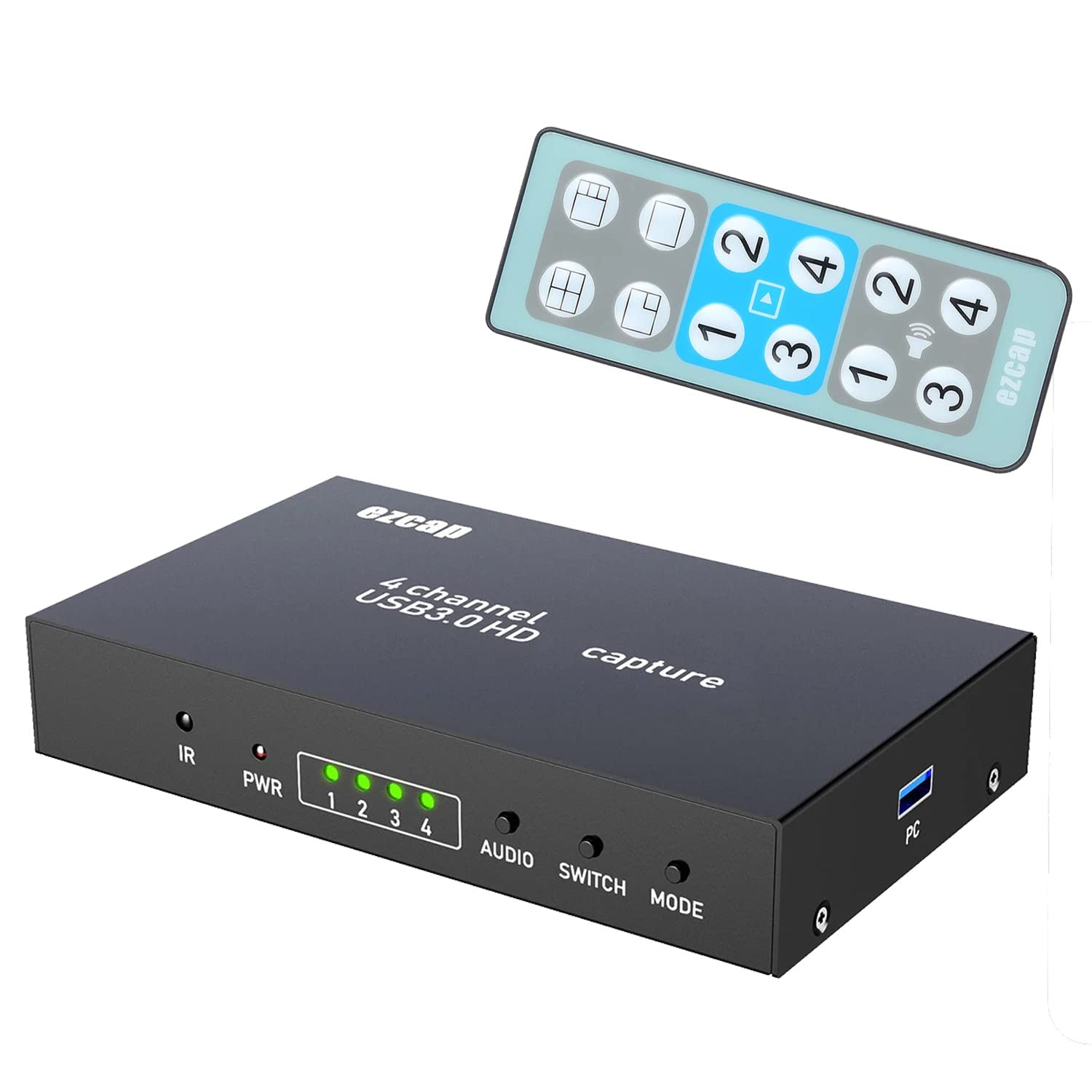Scheda di acquisizione video 4 canali USB3.0 1080P 60fps Cattura 4 videocamere Multipli su OBS Live Streaming