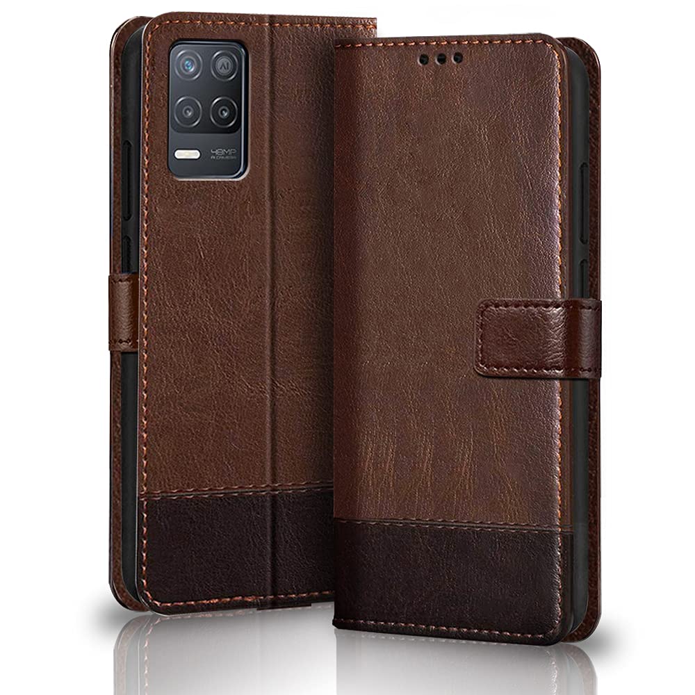 TheGiftKart Flip Back Cover Case for Realme 9 5G / 8s 5G / 8 5G / Narzo 30 5G | Dual-Color Leather Finish | Inbuilt Stand & Pockets | Flip for Realme 9 5G / 8s 5G / 8 5G / Narzo 30 5G (Brown & Coffee) (B097SSXTFR) Amazon Price History, Amazon Price Tracker