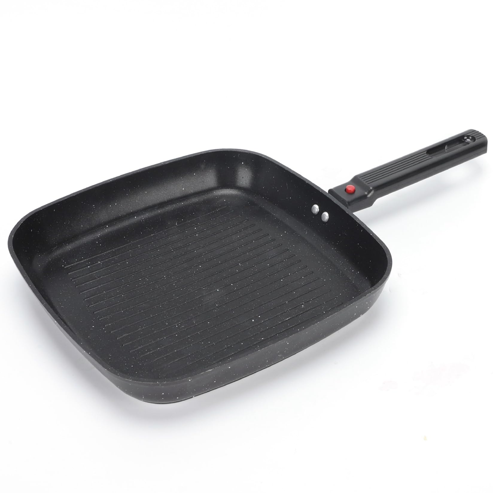 Striegro Stovetop Griddle, Stovetop Griddle Grill Pan With Detachable Handle - Square Black Metal For Stove Top, Comales For Tortillas, Ideal Grilling, Frying & More..