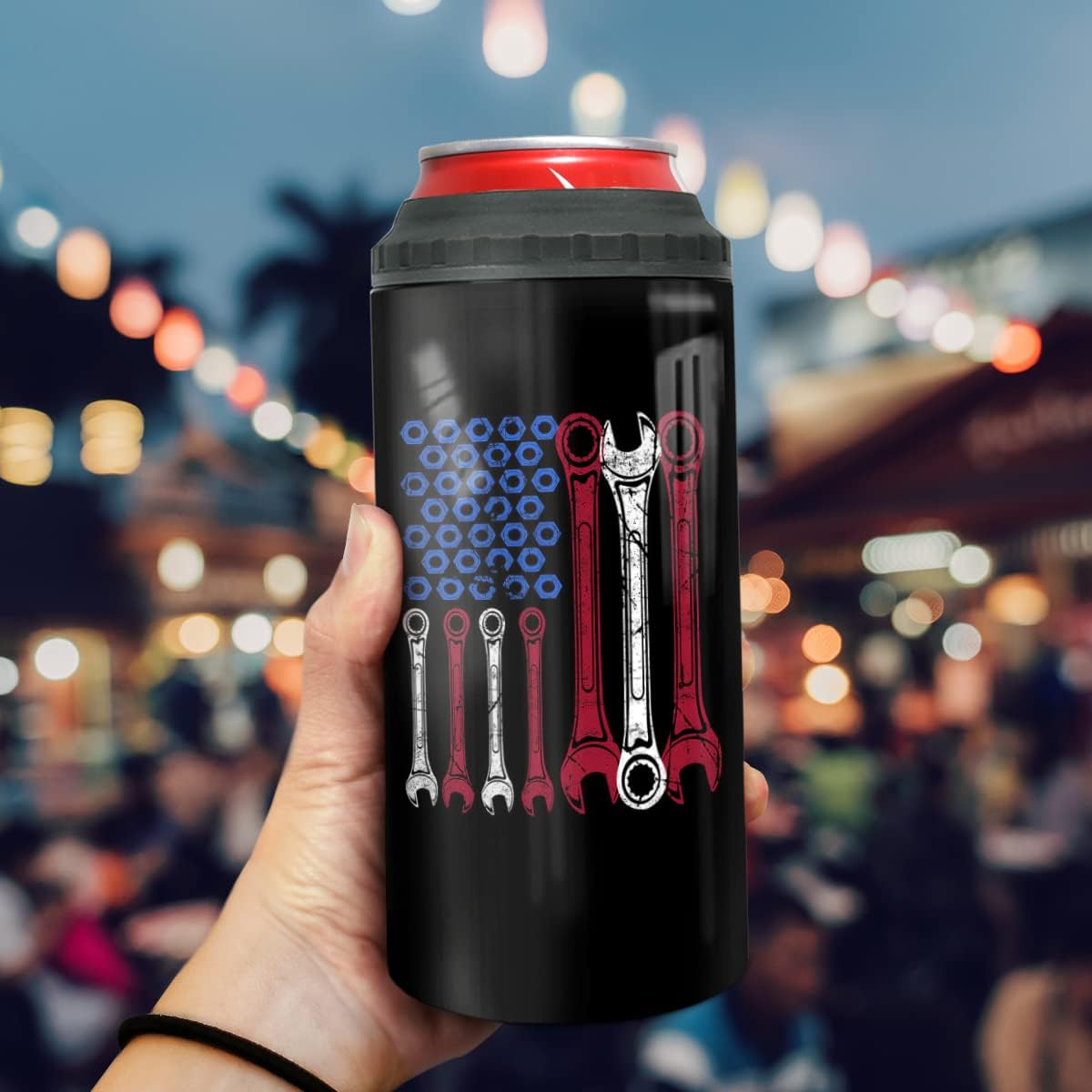 winorax Mechanic 4-in-1 Tumbler Can Cooler Gifts for Mem Dad Uncle Fathers Day 12oz Mechanics Tumblers Stainless Steel