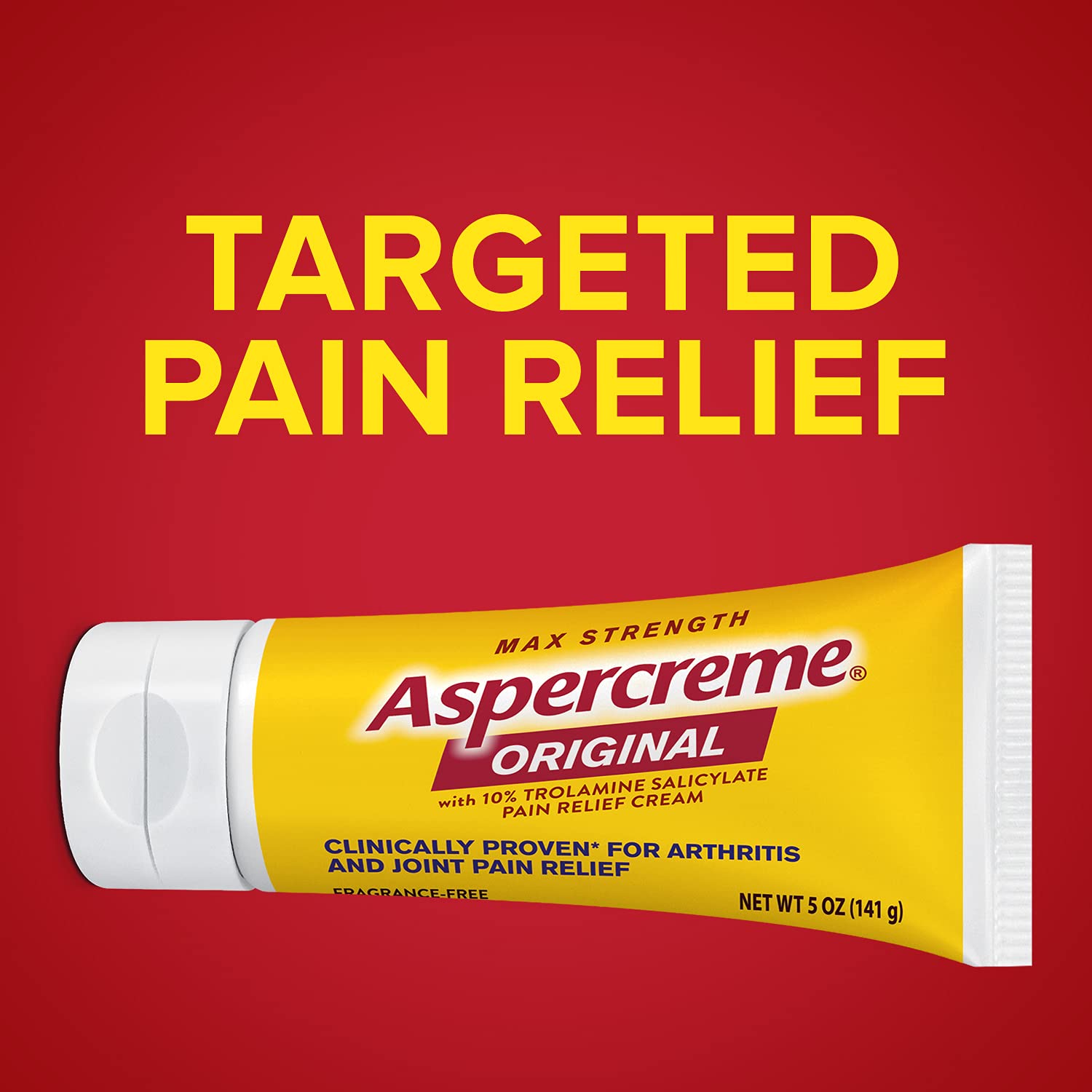 Aspercreme Maximum Strength Pain Relief Cream with Aloe, 5 oz, for Arthritis, Joint & Muscle
