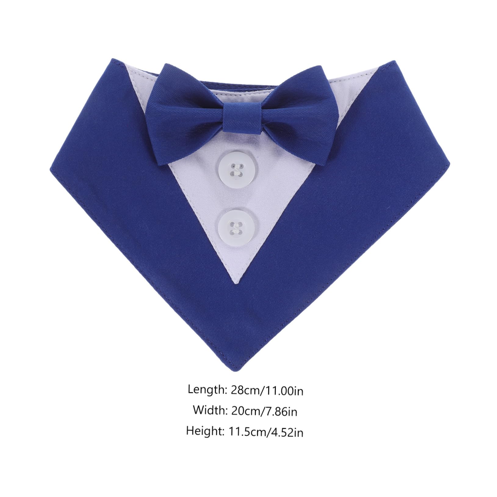 VICASKY 4 Pièces Bandana Chien Mariage Bleu XS Élégant pour Costume Animal Accessoire Fête Photo Protège Cou Propre et Bandanas pour Chiens