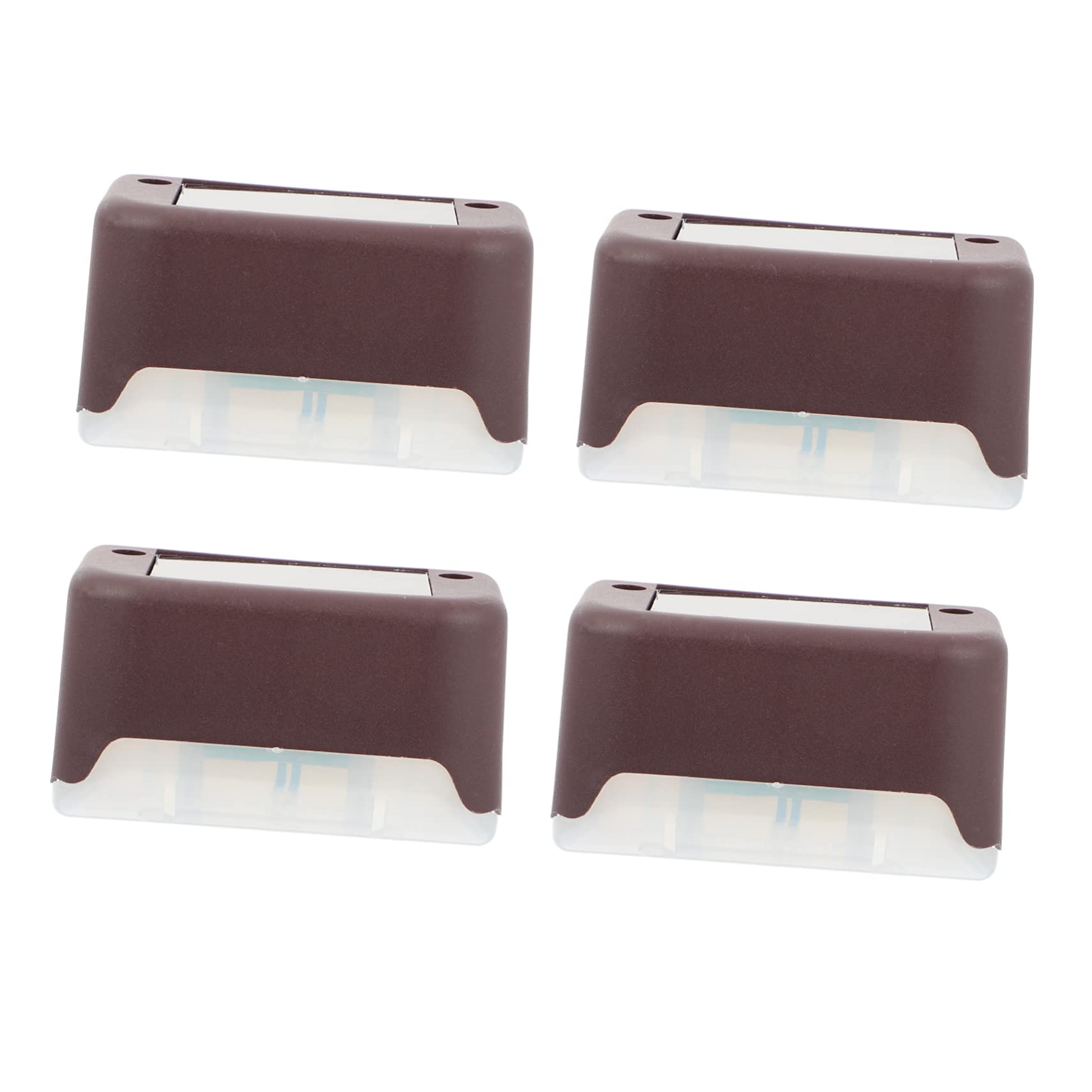 SEWACC 1 Set Solar Stair Lights Outdoor LED Lamp for Deck and Fence Lighting Durable Material Warm for Garden Decoration