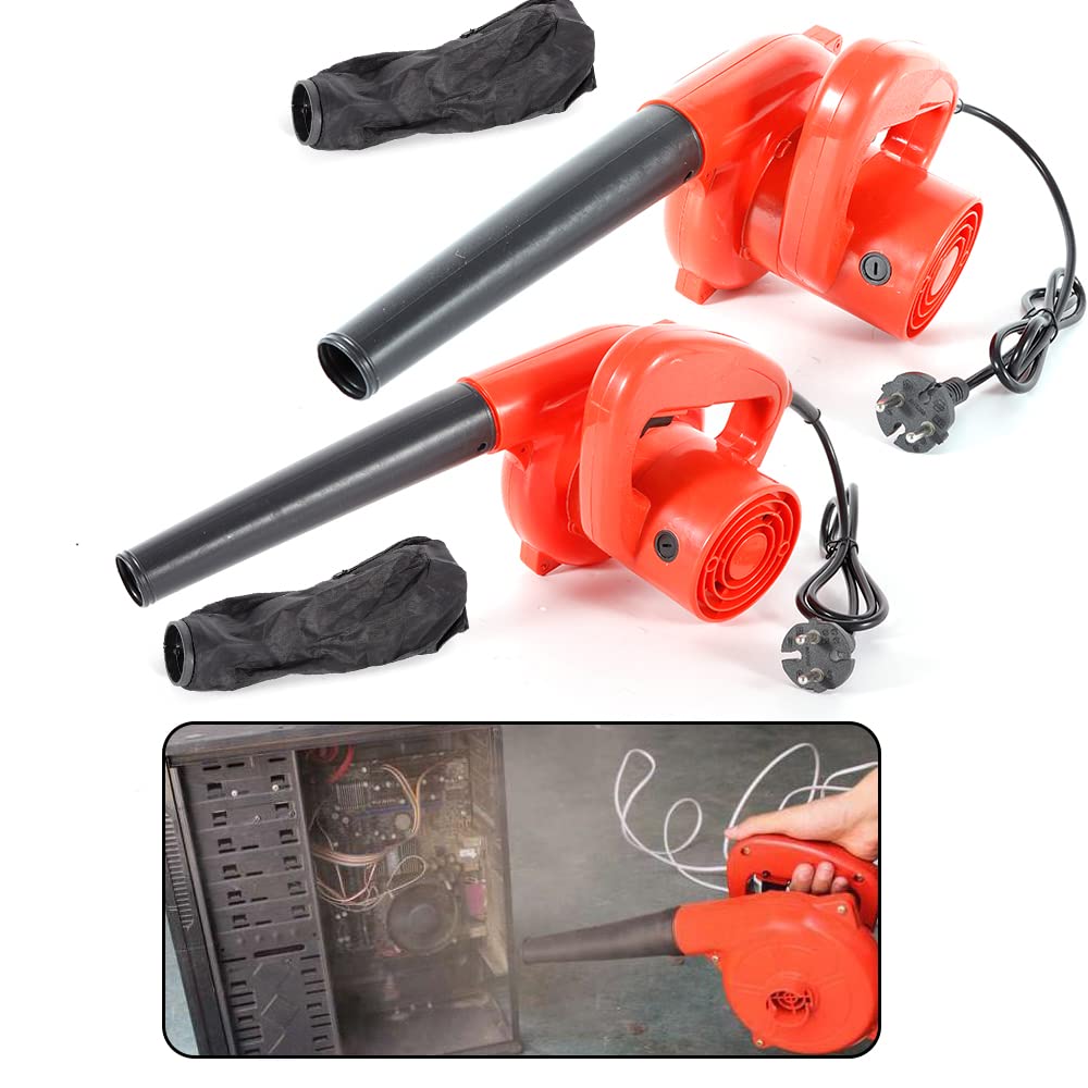 Soffiatore elettrico da 1000 W, 13000 giri/min, soffiatore per foglie con tubo di soffiaggio e sacchetto per la polvere, rimuovere la polvere da schede madri, case del computer e alimentatore di rete