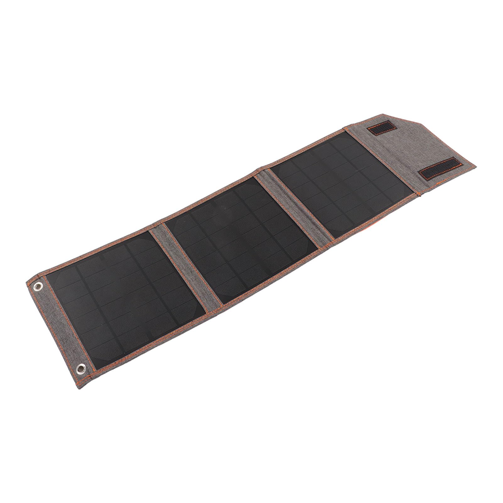 FTVOGUE Bolsa Plegable con Cargador Solar, Cargador de Panel Solar USB de Silicio Monocristalino de 15 W 5 V, Carga Portátil Plegable para Acampar, Senderismo, Viajes, Usuarios Al Aire Libre
