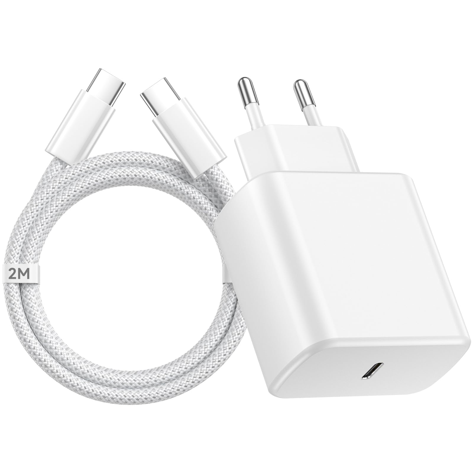 Ładowarka USB C 45W Szybka Ładowarka do Samsung Galaxy S26 S26+ S26 Ultra S25 S24 S23 S22 A56 A55 Z Fold 7 6,Wtyczka USBC z Kablem USBC 2M Adapter ładujący UsB C Zasilacz ładująca USb C Power Adapter