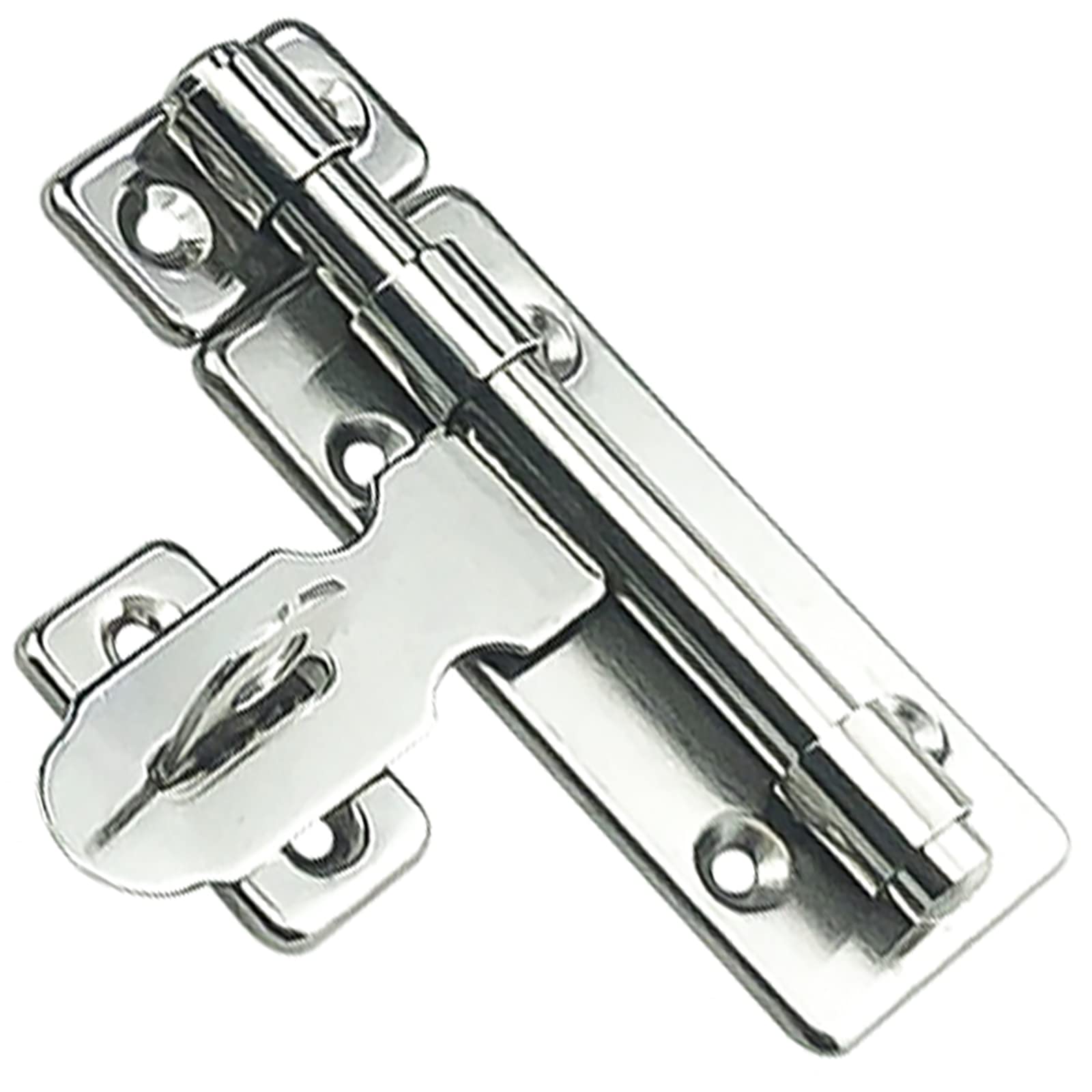NVSFZGIYG Door Lock,Gate Bolt Stainless,Slide,2 Pack Barrel Latch, Thickened Steel Sliding for, Easy to Install, with Screws