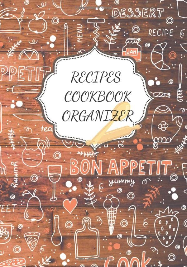 RECIPES COOKBOOK: My Favorite Recipes | Blank recipes books to Write In | Collect the Recipes You Love in Your Own Custom Cookbook with Blank Recipe ... Style With Wooden Panels Photo Background)