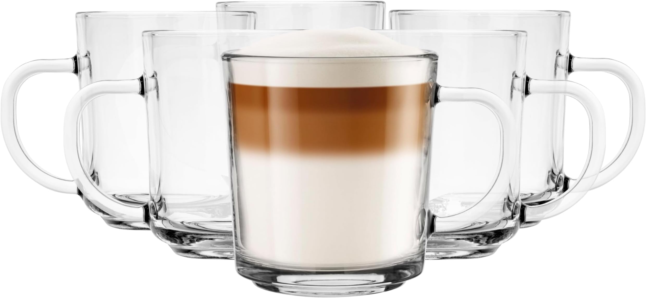 Verres à Eau Glasmark Krosno - Lot De 6 Verres 300ml | Polyvalents Pour Café, Thé Et Cappuccino