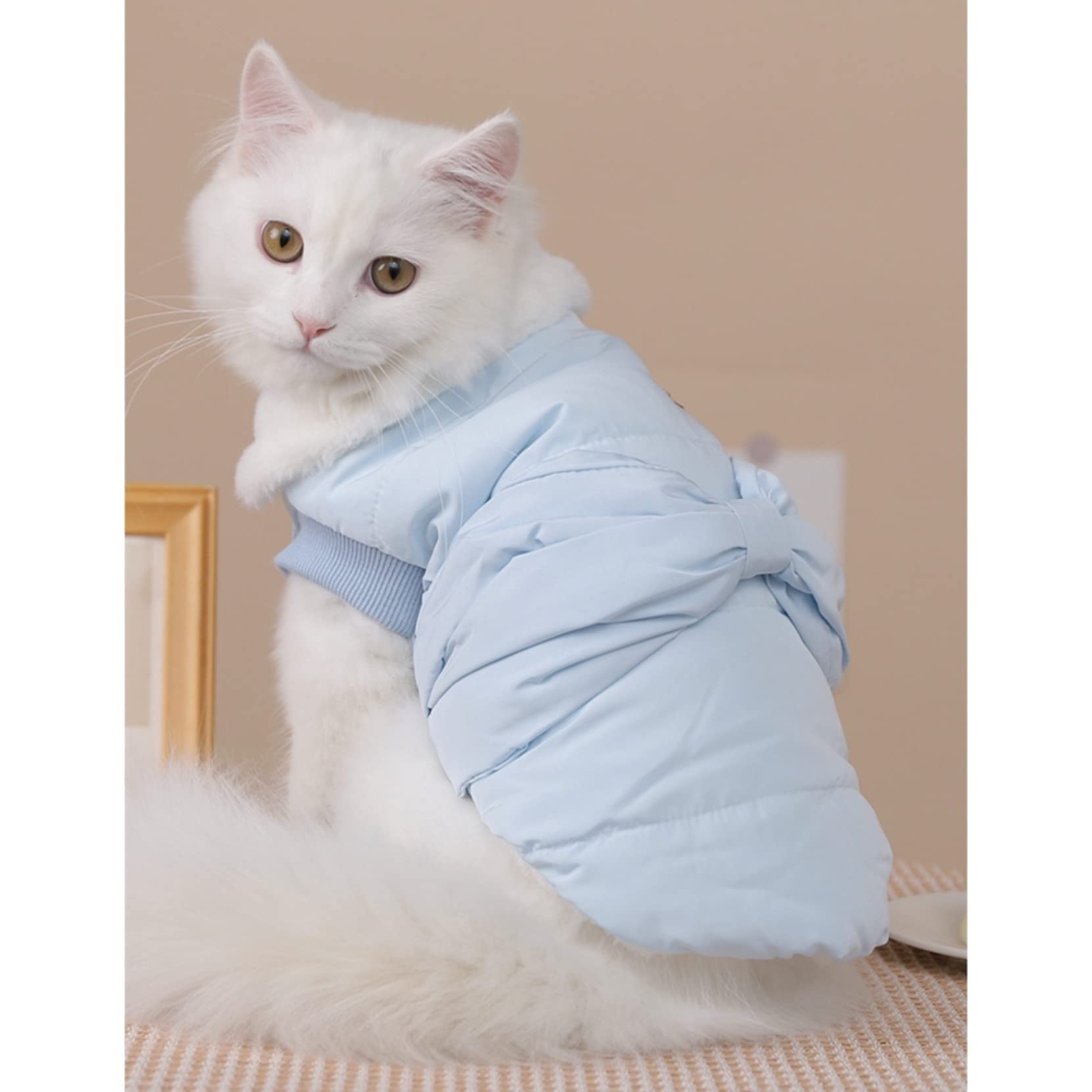 Amazon | 猫服 ペットベスト ペット用綿入れ ドッグウェア ペット犬服 