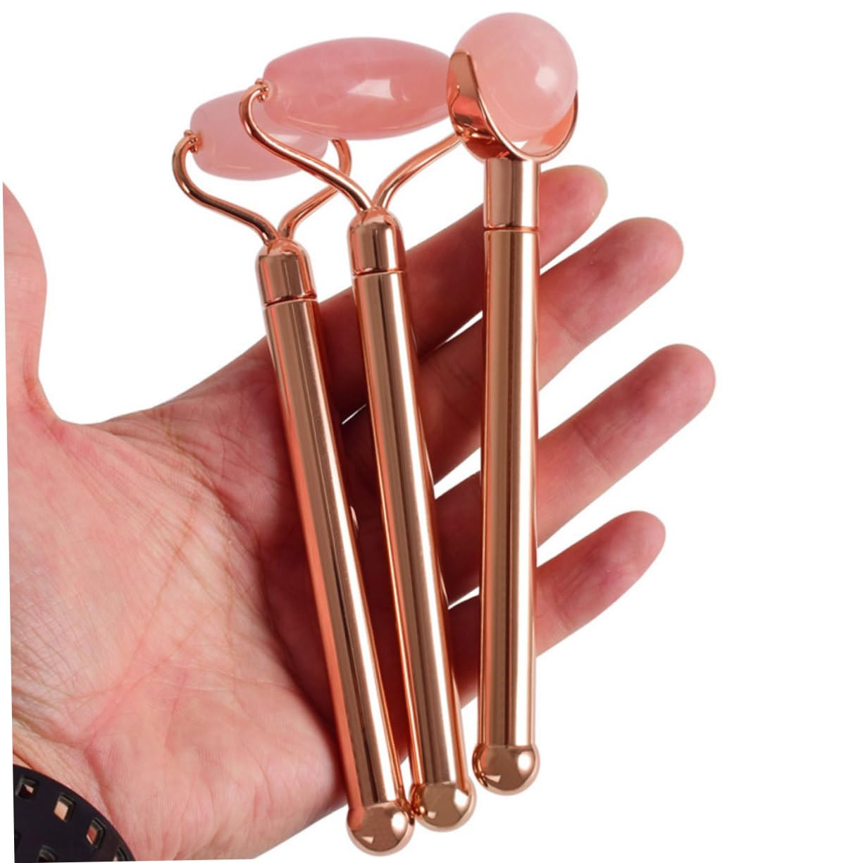 Homoyoyo Rodillo de Masaje Facial de Jade Natural Multifuncional Herramienta Práctica para Masaje de Cara Cuello y Espalda y Duradero para Cuidado Spa y Regalo Saludable