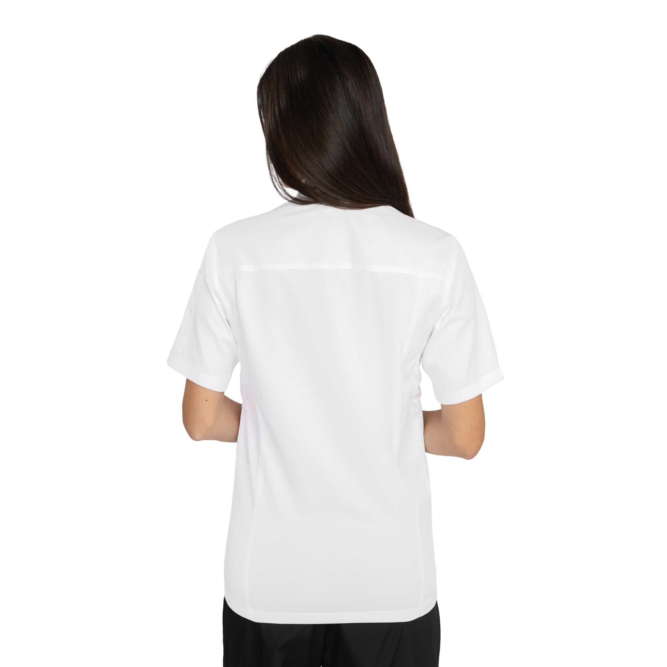 PALLTEX Nori Lady Chaqueta de Cocinero Mujer Manga Corta Uniforme Chef