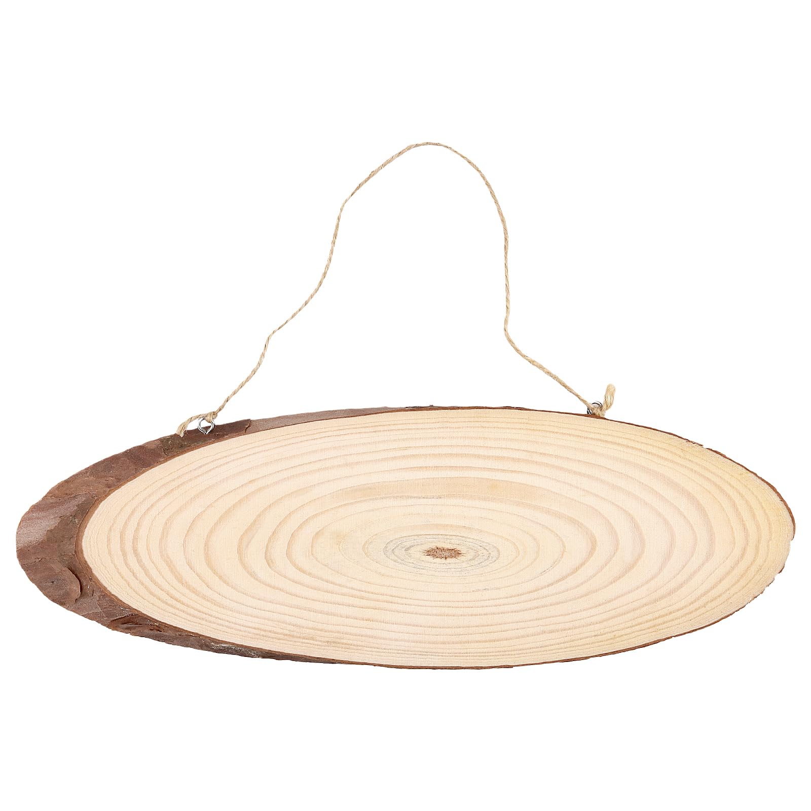 FUNSUEI 10 dischi ovali in legno, diametro 30 cm, forma ovale, dischi di legno incompiuti per fai da te