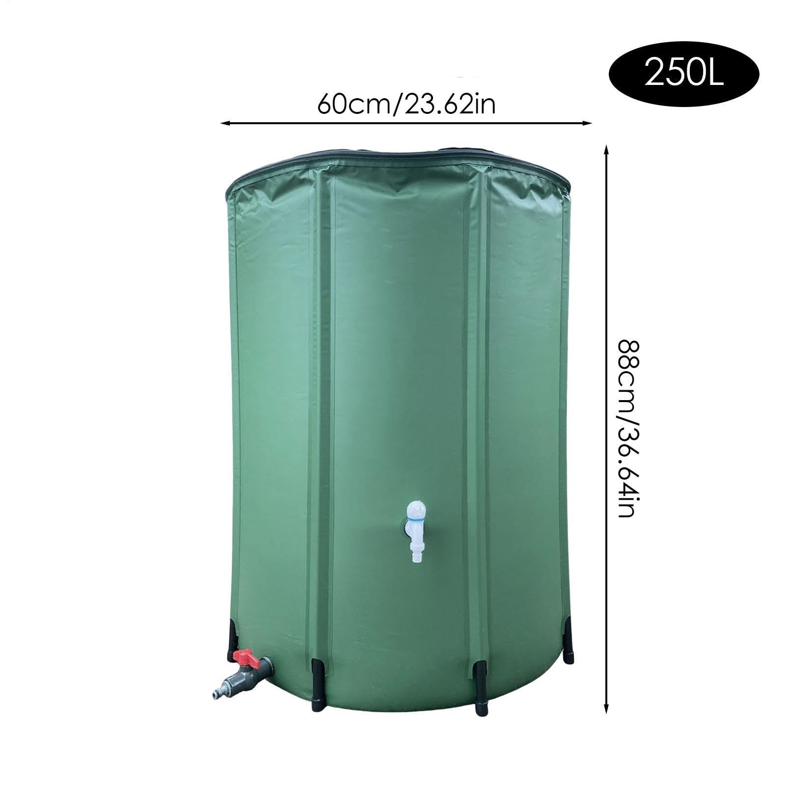 Barril de Lluvia Plegable, colector de Agua de Lluvia, colector de Agua | Plegable con Grifo, depósito de Agua de jardín para recolección de Lluvia, Almacenamiento, reutilización, Ahorro de Agua