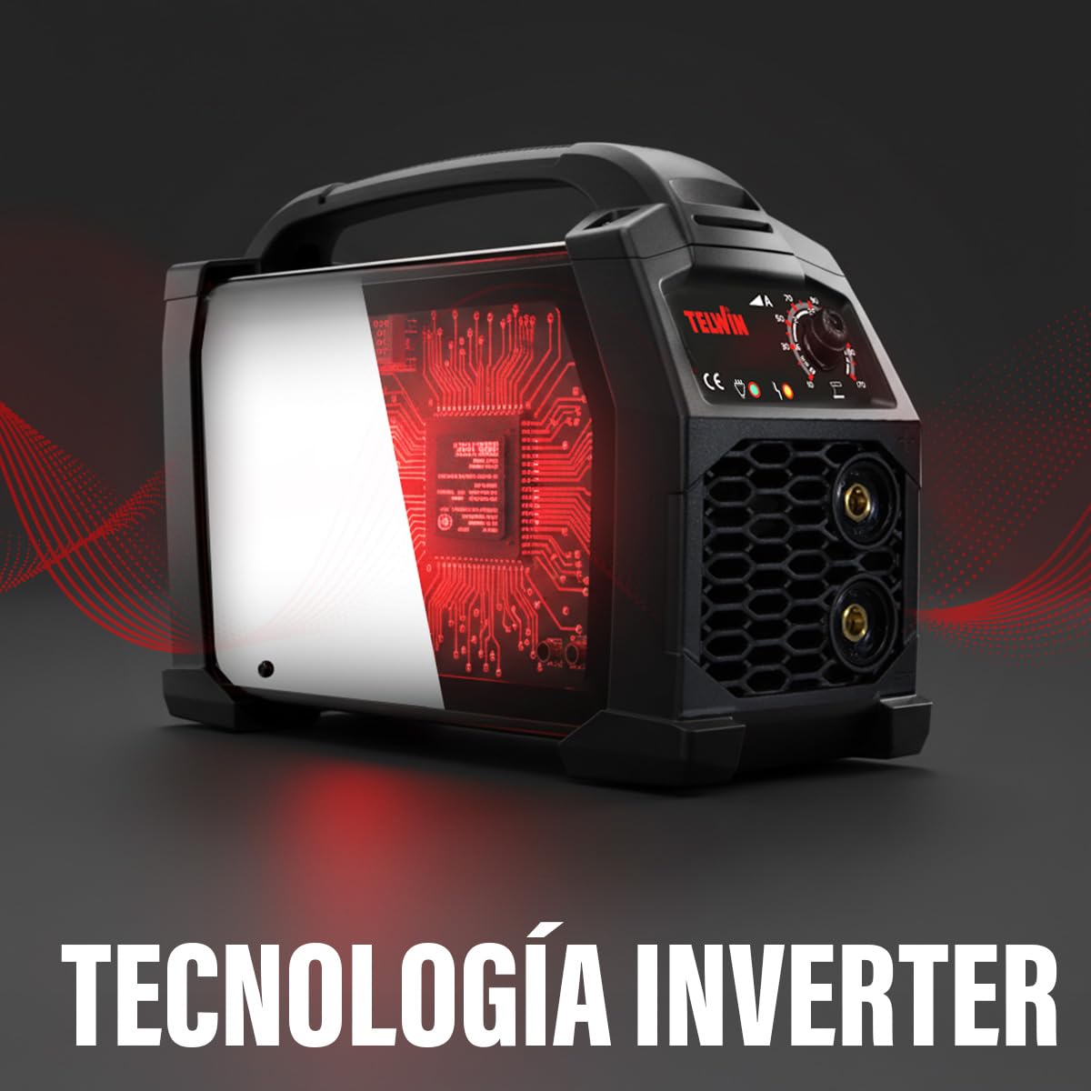 Telwin T-Arc 184 Soldadora Inverter 170A MMA de Electrodo – Máquina de Solda Portátil con Accesorios Incluidos, Compacta y Fácil de Usar para Trabajos de Mantenimiento y Proyectos de Bricolaje, 230V