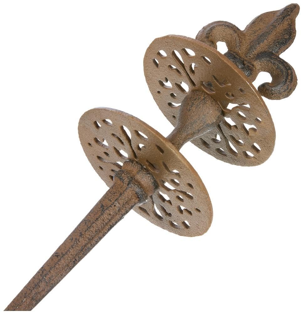 Dehner 1410745 Prowadnica węża do nawadniania, żeliwna, 31,00 x 10,00 x 10 cm, nostalgiczna, Edelrostfarben