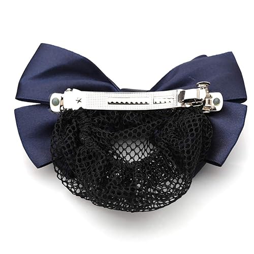 Miniatura 3 de 2 piezas de redecilla para el pelo con lazo, pasador para moño, clip para el pelo, regalos de Navidad para mujeres y señoras