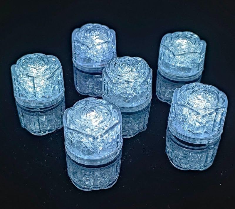 12 Pcs Colorful Led Ice Cubes Sensor Waterproof Ice for Drinks Bar Supplies Halloween Christmas Wedding Home Decoration Party