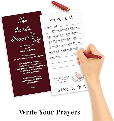 Miniatura 2 de Tarjetas de oración, 20 tarjetas espirituales sagradas, tarjetas de versículo bíblico con 1 versículo bíblico surtido, tarjetas motivacionales de