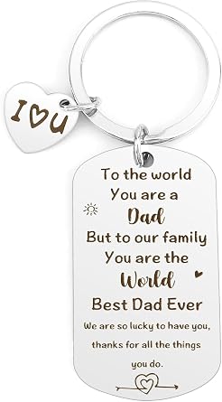 Keychains Dad Gifts,Gifts for Dad,Dad Christmas Gifts,Dad Birthday Gifts,Fathers Day Dad Gifts, from Daughter Son,Step Dad Gifts,Dad Presents,Daddy Gifts Best,Gifts for Dad Who Wants Nothing,Keyring