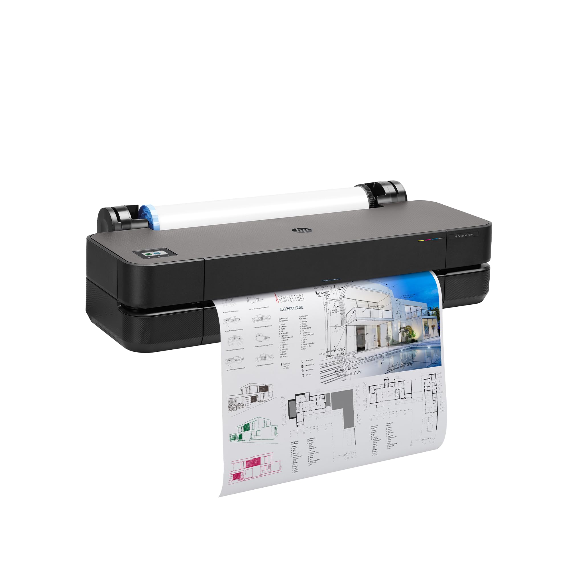 Photo 1 of ***UPDATED 5/16*** HP DesignJet T210 Large Format Color Plotter Printer - 24-inch, for Easy Wide Format CAD & Poster Prints (8AG32D)