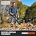 WORX Nitro WG572E 80V (4x20V/4Ah) Laubbläser – Profi mit leistungsstark bürstenlosem Motor – großes Luftvolumen – Variable Geschwindigkeit mit Turbomodus – inkl. 4 x Pro Akkus & Basecamp Ladengerät