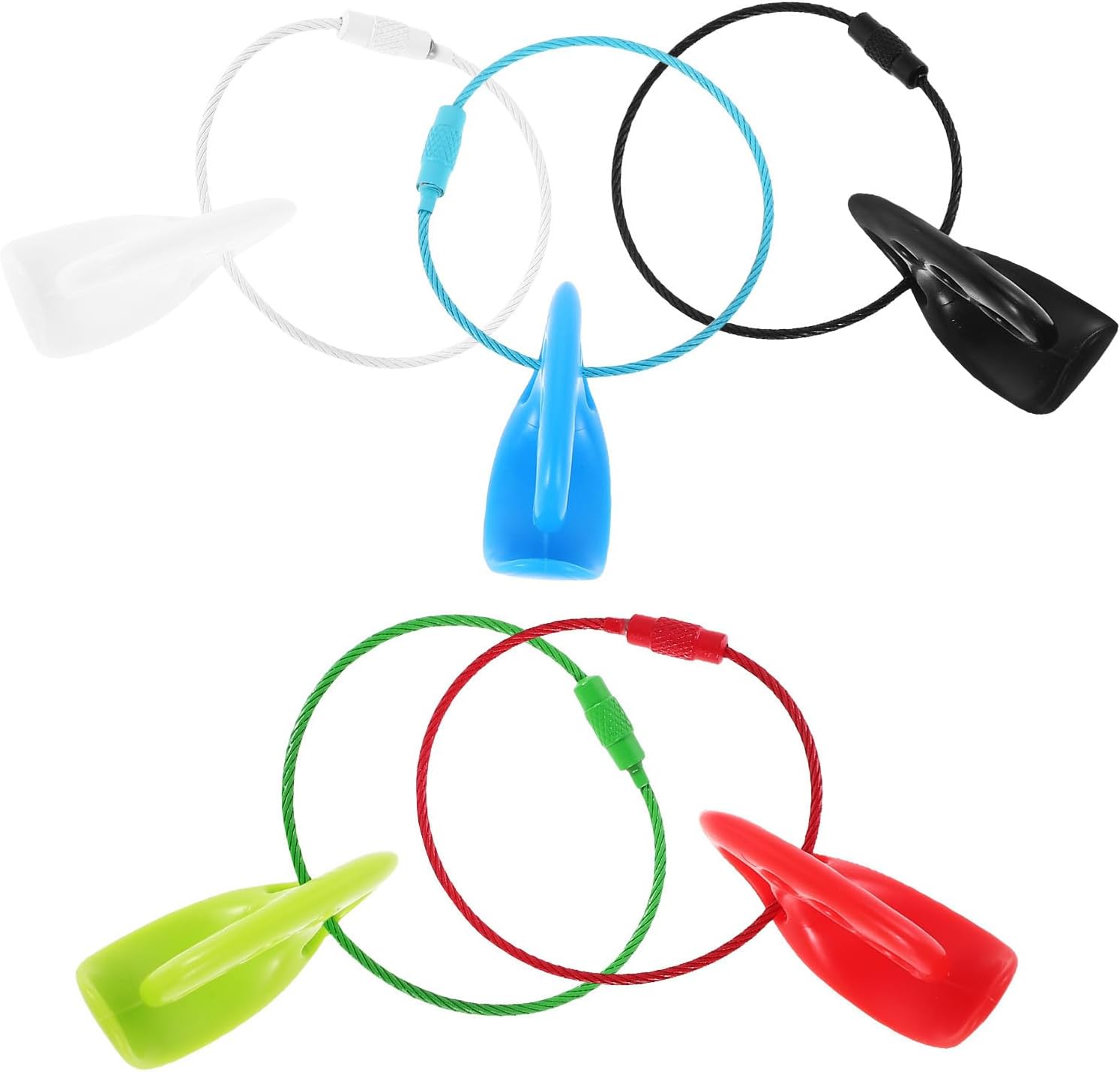 5pcs Outdoor Disc Carrier Clips Sport Disk Holder Stainless Steel and Pp Material, Resistant to Damage and Convenient Storage, for Tent and Backpack Activities