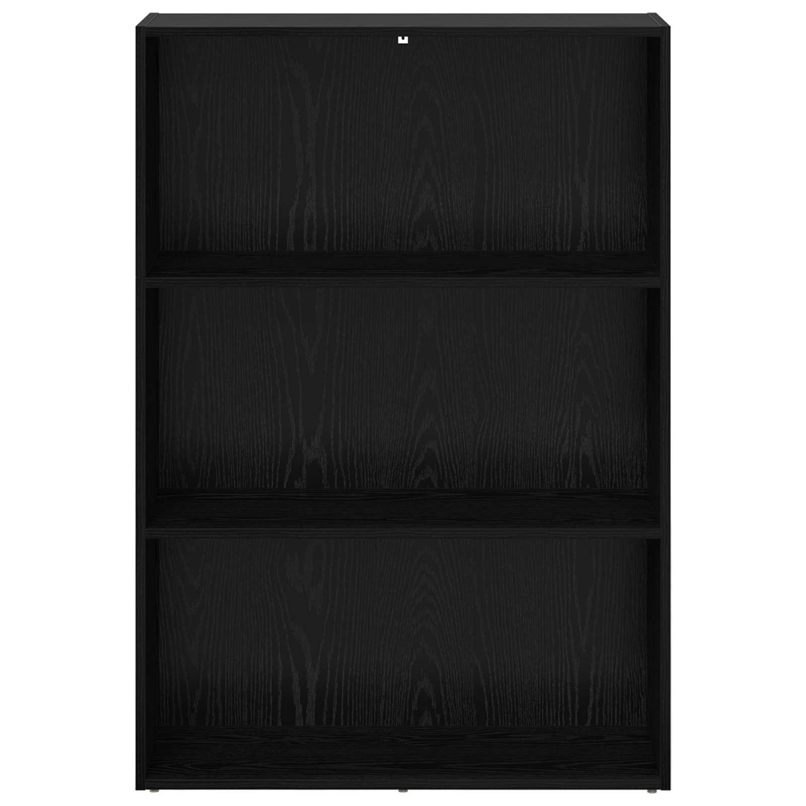 Libreria 80 x 30 x 114 cm, in legno, effetto rovere nero, con ripiani regolabili, ideale per soggiorno, ufficio, cameretta dei bambini, ripostiglio, decorazione e divisorio