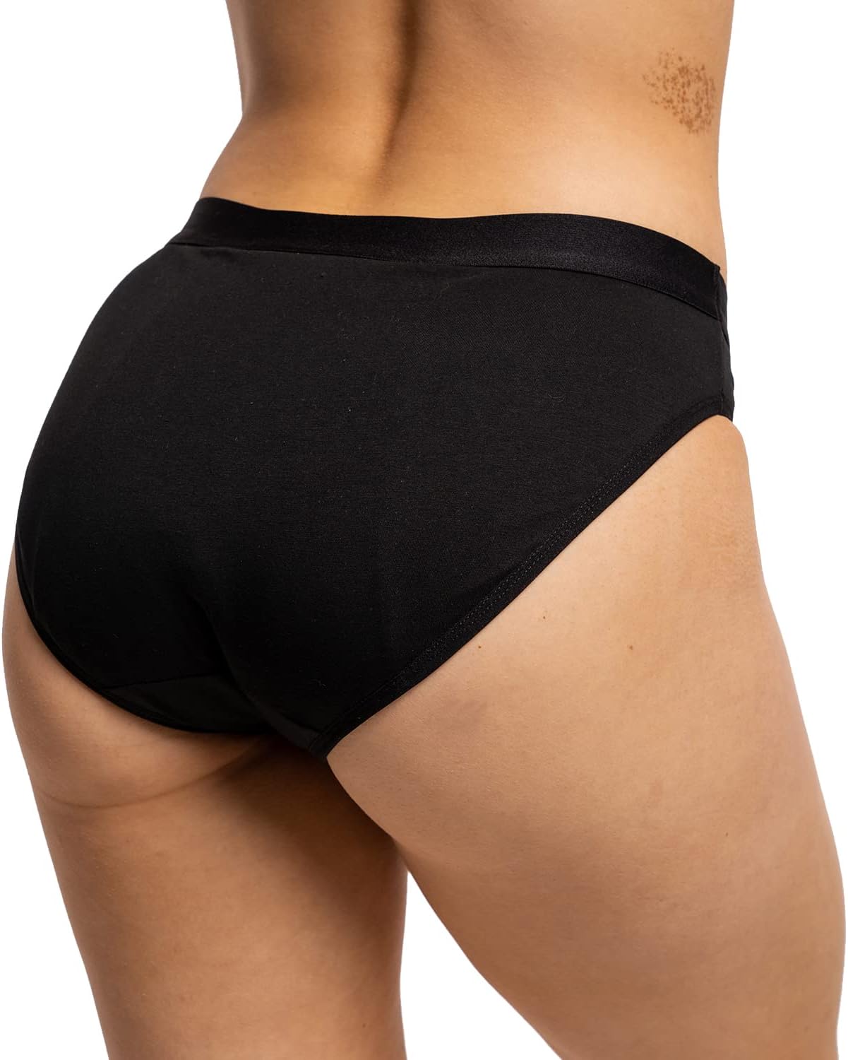 Women Period Underwear Breathable High Absorbency Menstrual Panties Leakproof Cotton Bikini Panty 3 Pack - Image 3