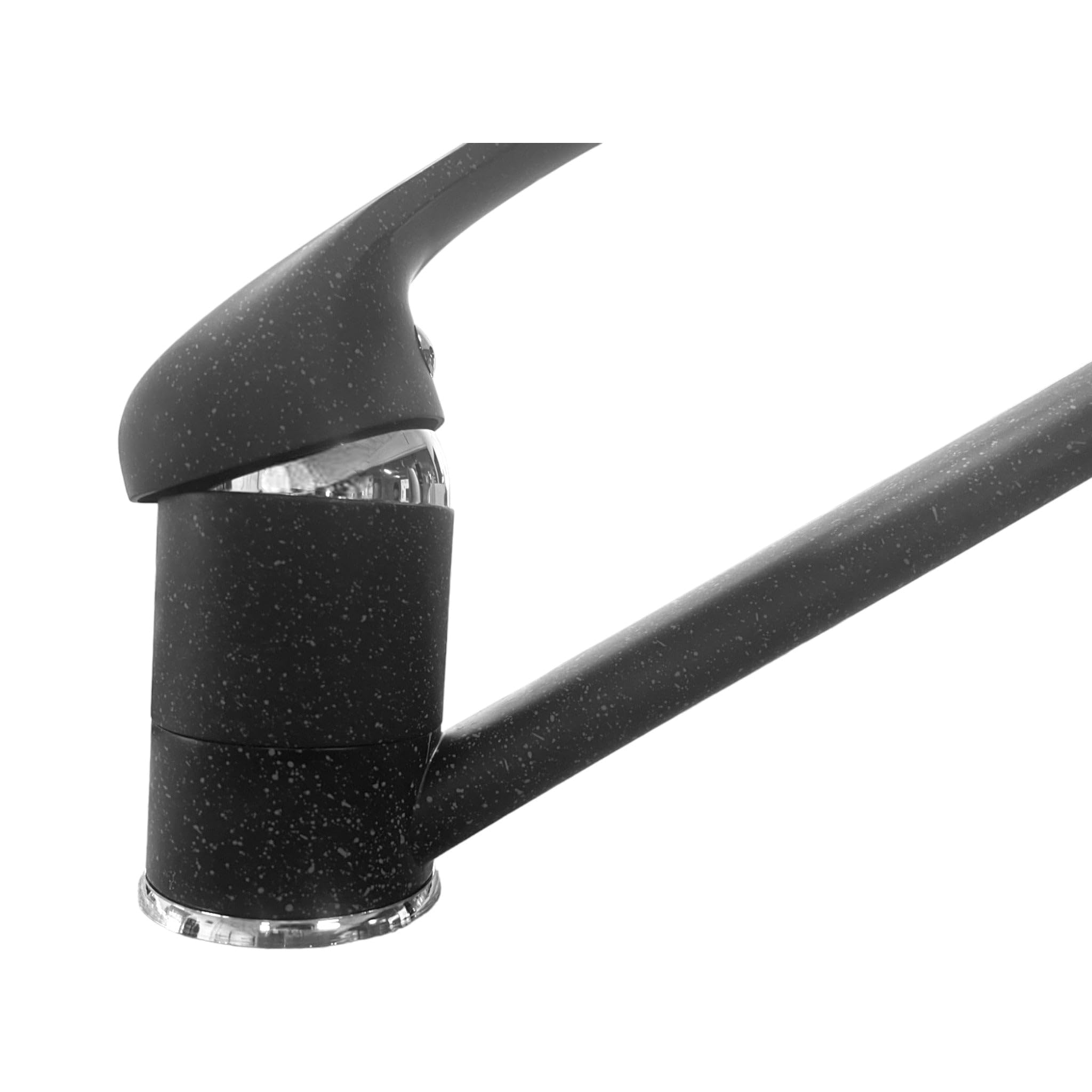 Rubinetto Miscelatore Effetto Granito Nero Opaco in Ottone Pesante – Design Moderno, Eleganza e Resistenza per Cucina e Bagno
