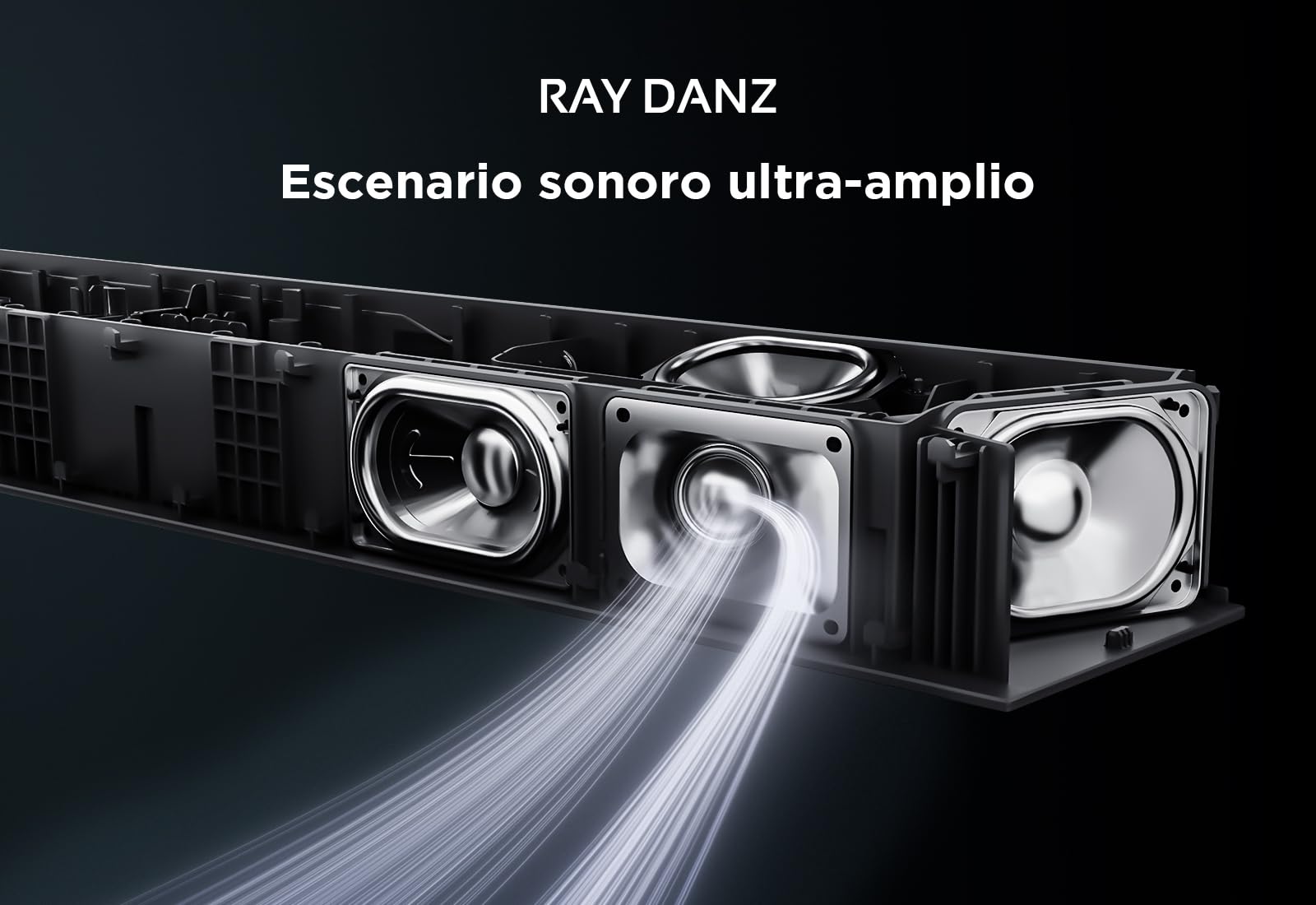 TCL Q85H Barra de Sonido 7.1.4, 860W, Subwoofer y Altavoces Traseros Inalámbricos, Dolby Atmos, DTS Virtual:X, Ray Danz, HDMI eARC, AirPlay 2, Tutti Choral