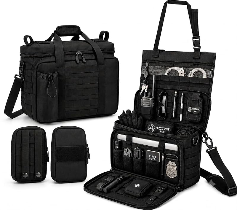 Bolsa organizadora para banco dianteiro Arctyne Pro Patrol Bag com compartimento acolchoado e 2 bolsas removíveis
